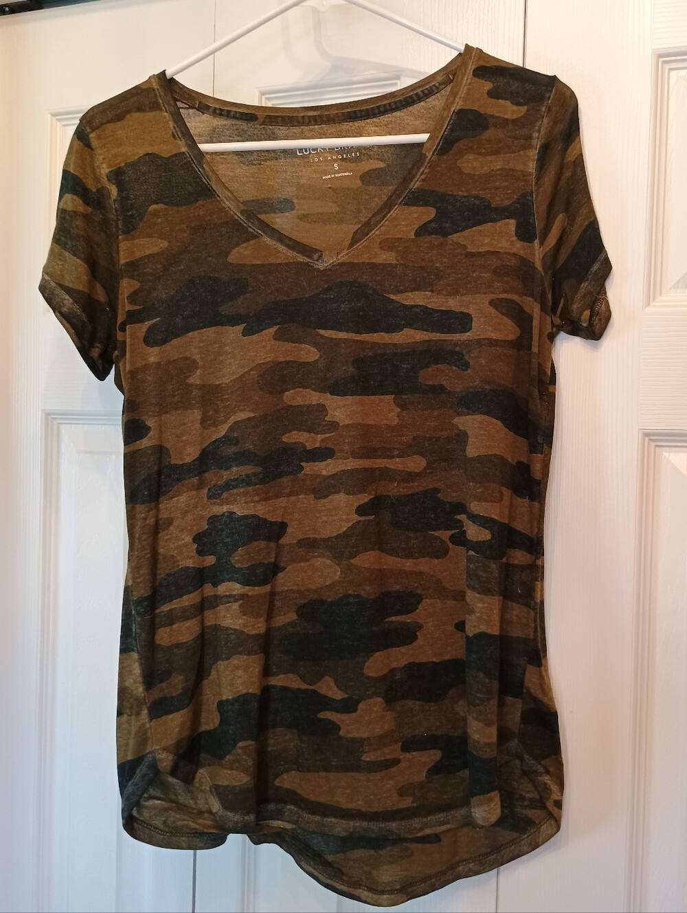 Lucky Brand Camo Tee Shirt Size Small